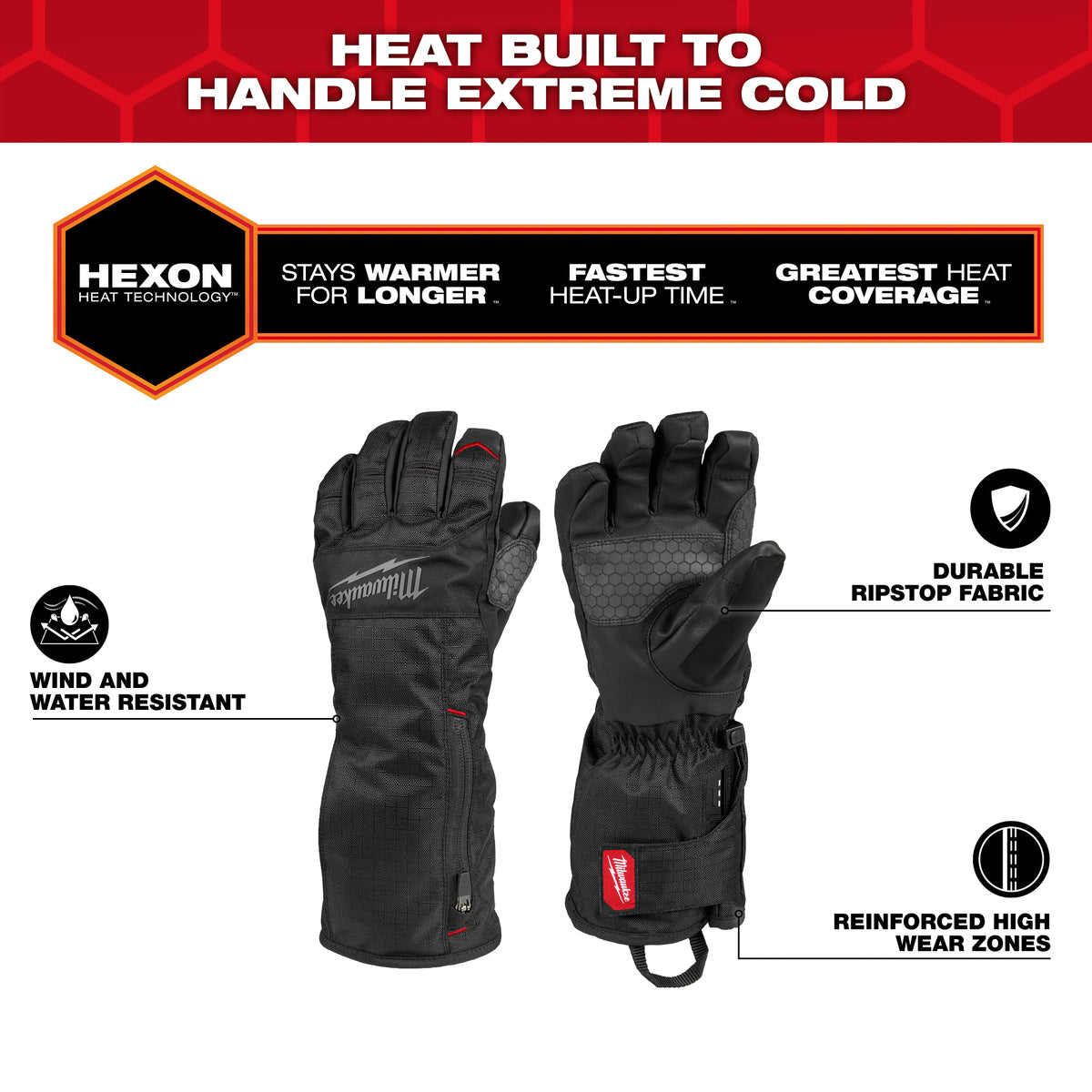 ENSEMBLE GANTS HIVER CHAUFFANT ( NOIR - MEDIUM )