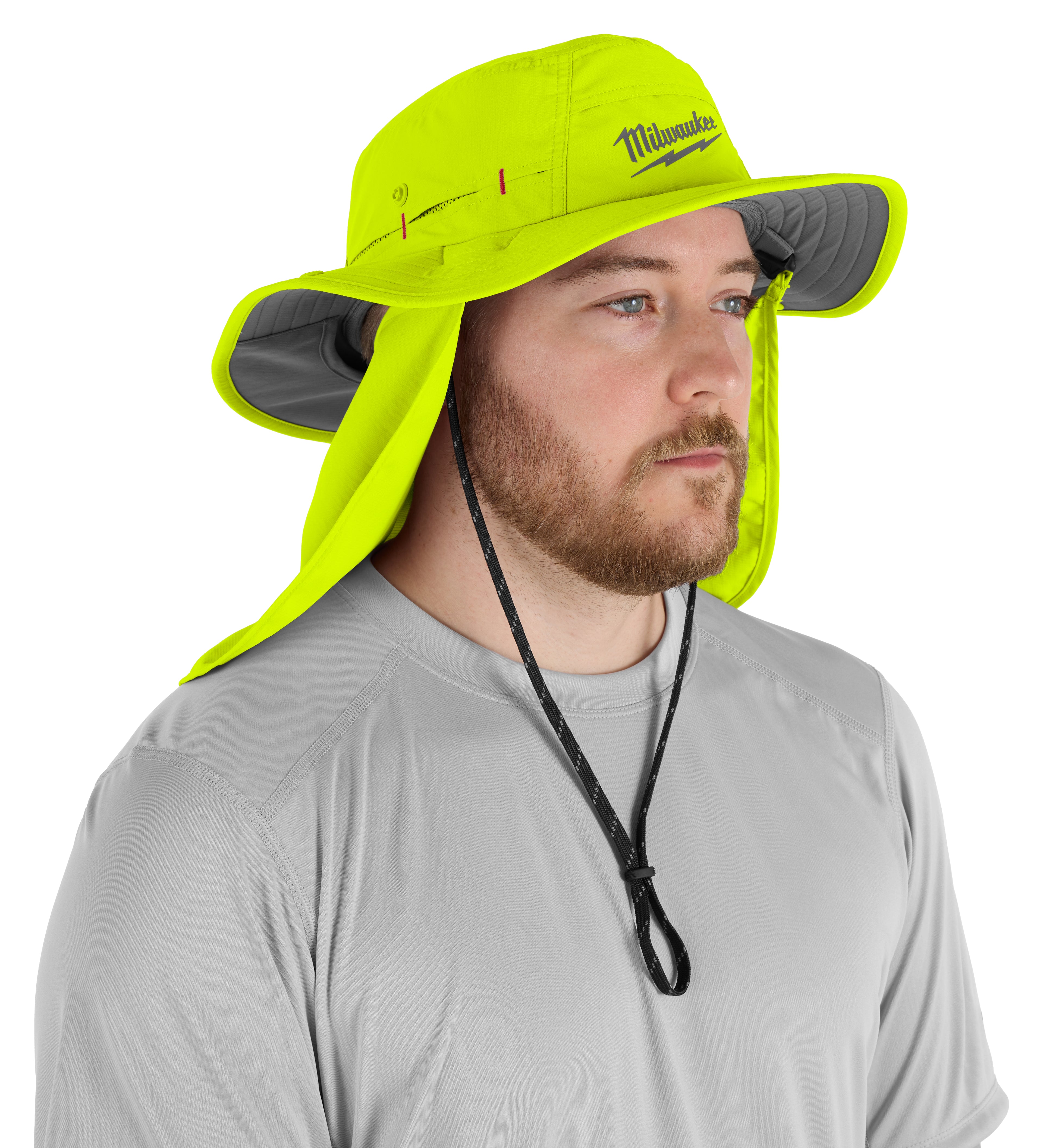 CHAPEAU PARE-SOLEIL WORKSKIN JAUNE HAUTE VISIBILITÉ ( L-XL )