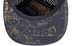 CASQUETTE SNAPBACK À PALETTE PLATE - BLEU MARIN