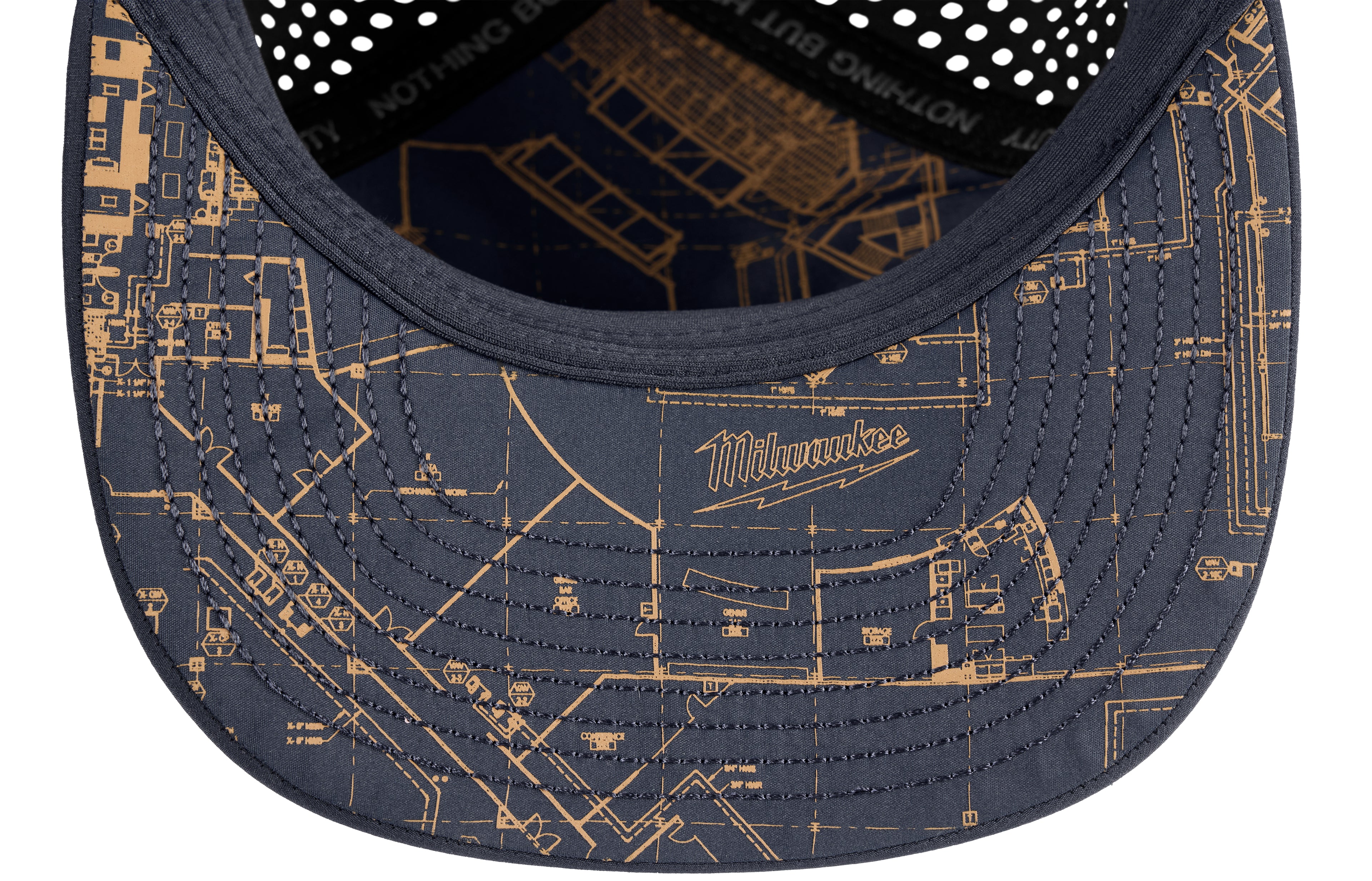 CASQUETTE SNAPBACK À PALETTE PLATE - BLEU MARIN