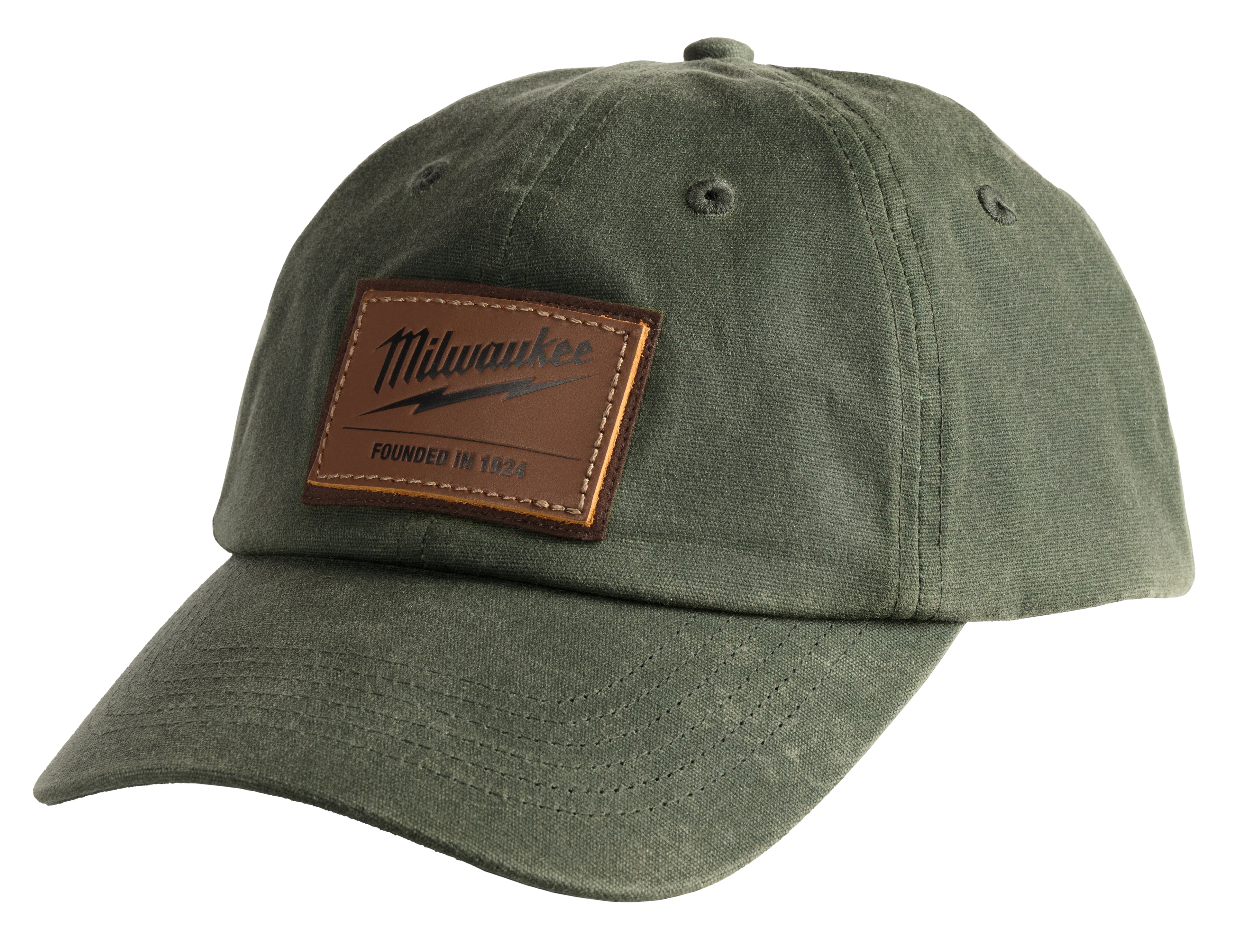 CASQUETTE AJUSTABLE EN TOILE CIRÉE - VERT