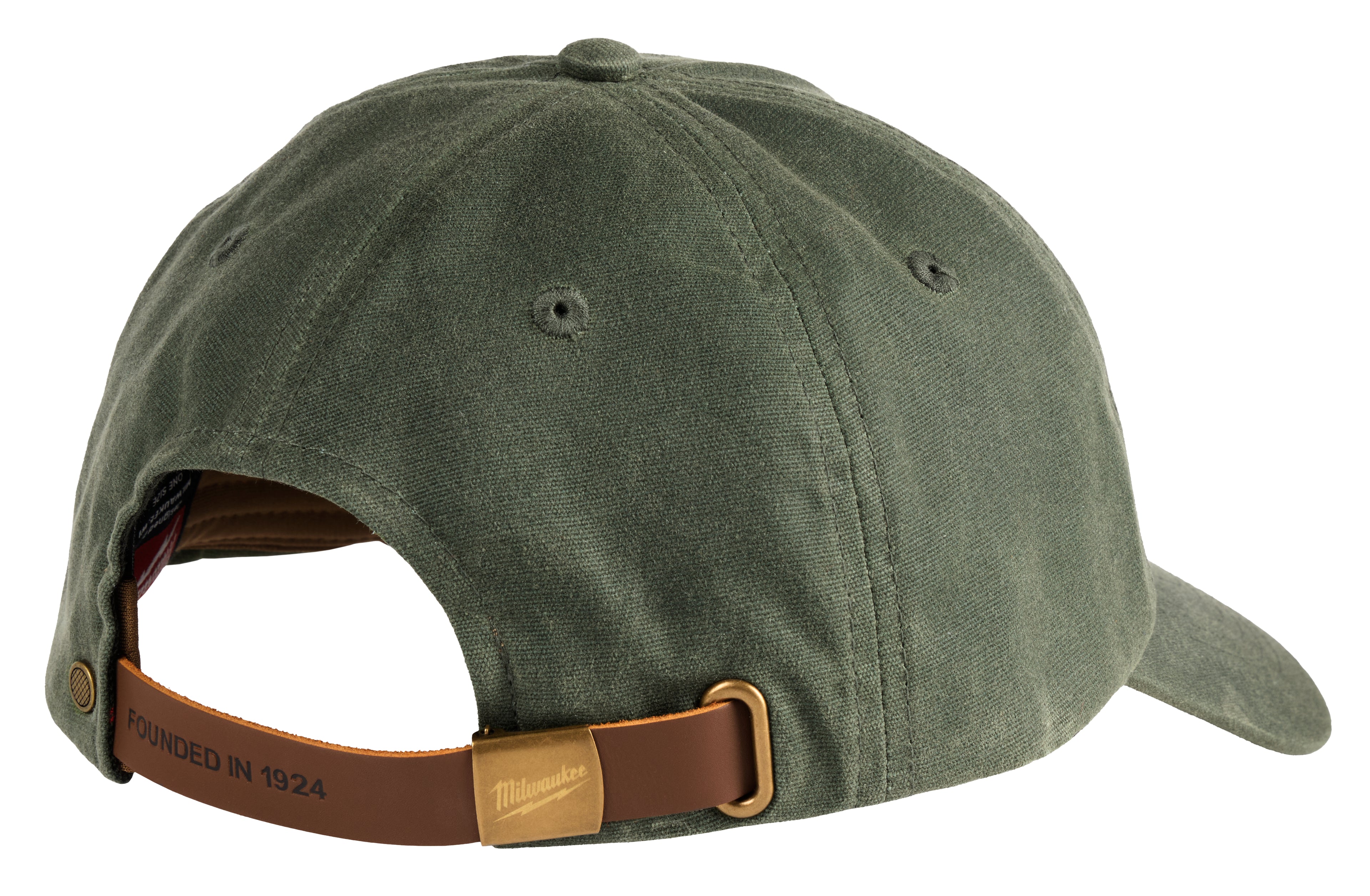CASQUETTE AJUSTABLE EN TOILE CIRÉE - VERT