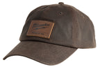 CASQUETTE AJUSTABLE EN TOILE CIRÉE - BRUN