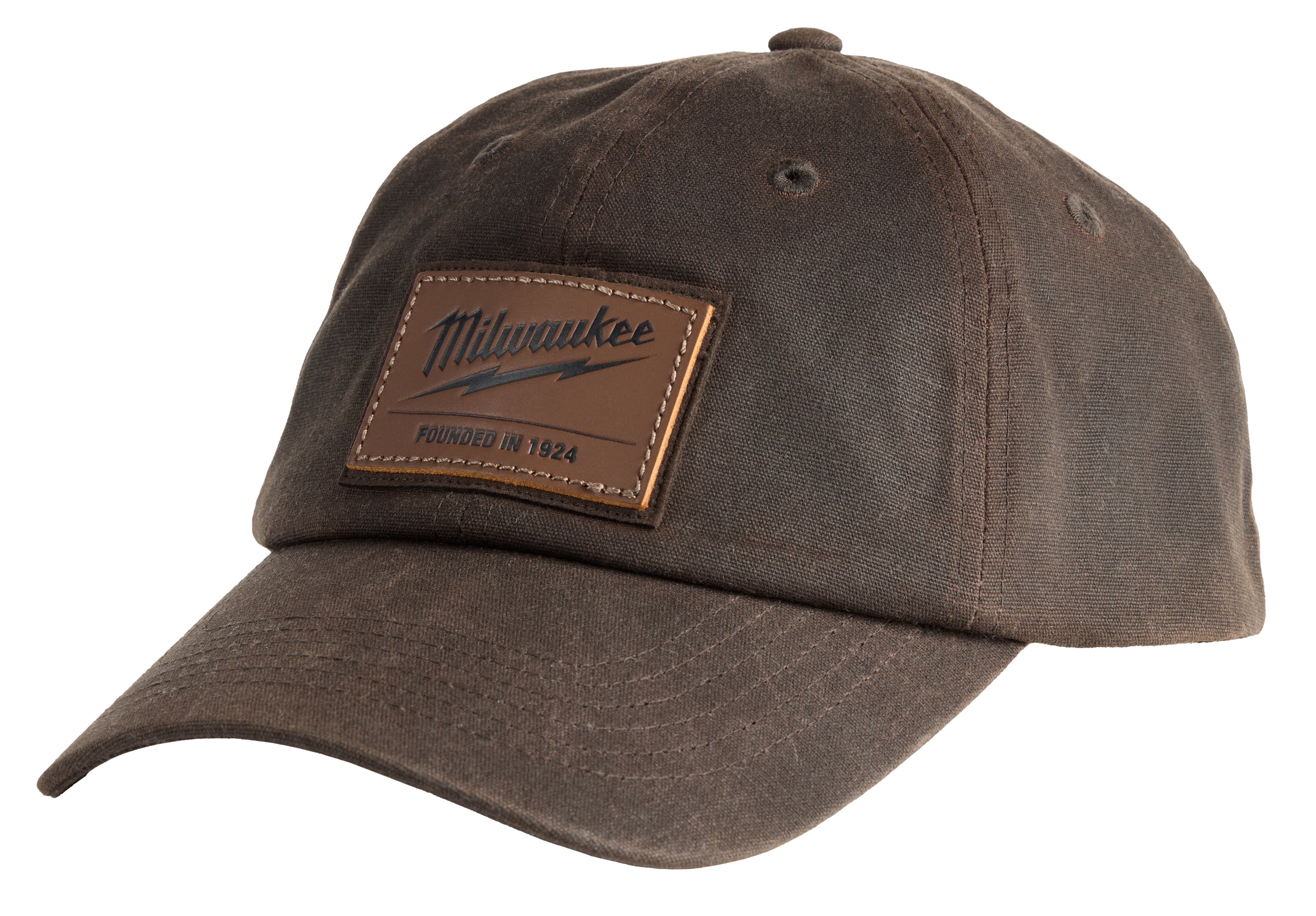 CASQUETTE AJUSTABLE EN TOILE CIRÉE - BRUN