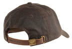 CASQUETTE AJUSTABLE EN TOILE CIRÉE - BRUN