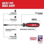 SLOTTED SCREWDRIVER 5/16'' X 6'' CUSHION GRIP ( USA )