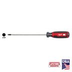 SLOTTED SCREWDRIVER 3/16'' X 6'' CUSHION GRIP (USA)