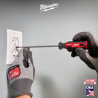 SLOTTED SCREWDRIVER 3/16'' X 6'' CUSHION GRIP (USA)