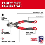 6" DIAGONAL CUTTING PLIERS WITH COMFORT GRIP (USA)