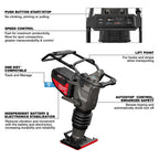 ENSEMBLE COMPACTEUR DE SOL 70KG MX FUEL (HD12.0)