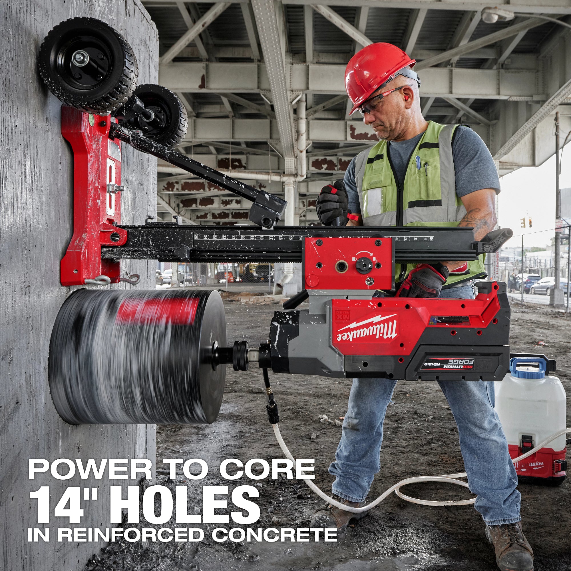 MX FUEL CONCRETE CORE DRILL WITH STAND (HD12.0)