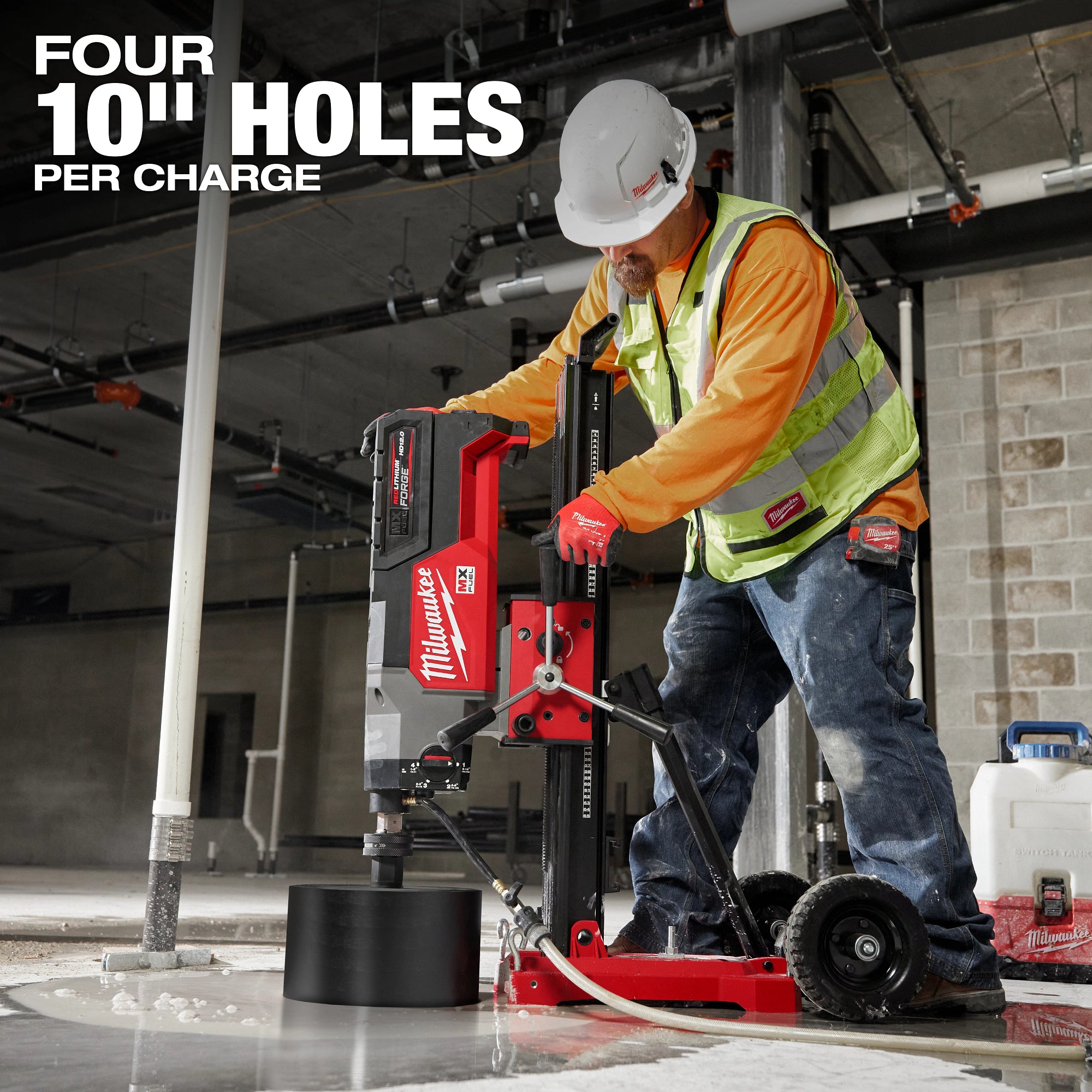 MX FUEL CONCRETE CORE DRILL WITH STAND (HD12.0)