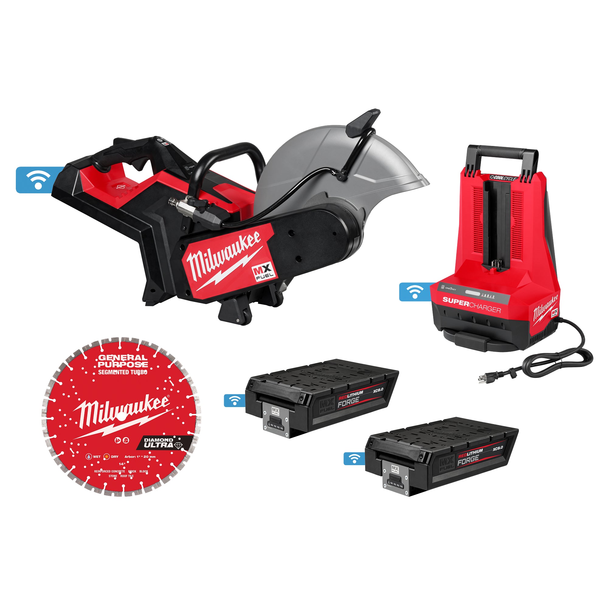 ENSEMBLE SCIE À TRONÇONNER 14'' RAPIDSTOP MX FUEL (XC8.0)
