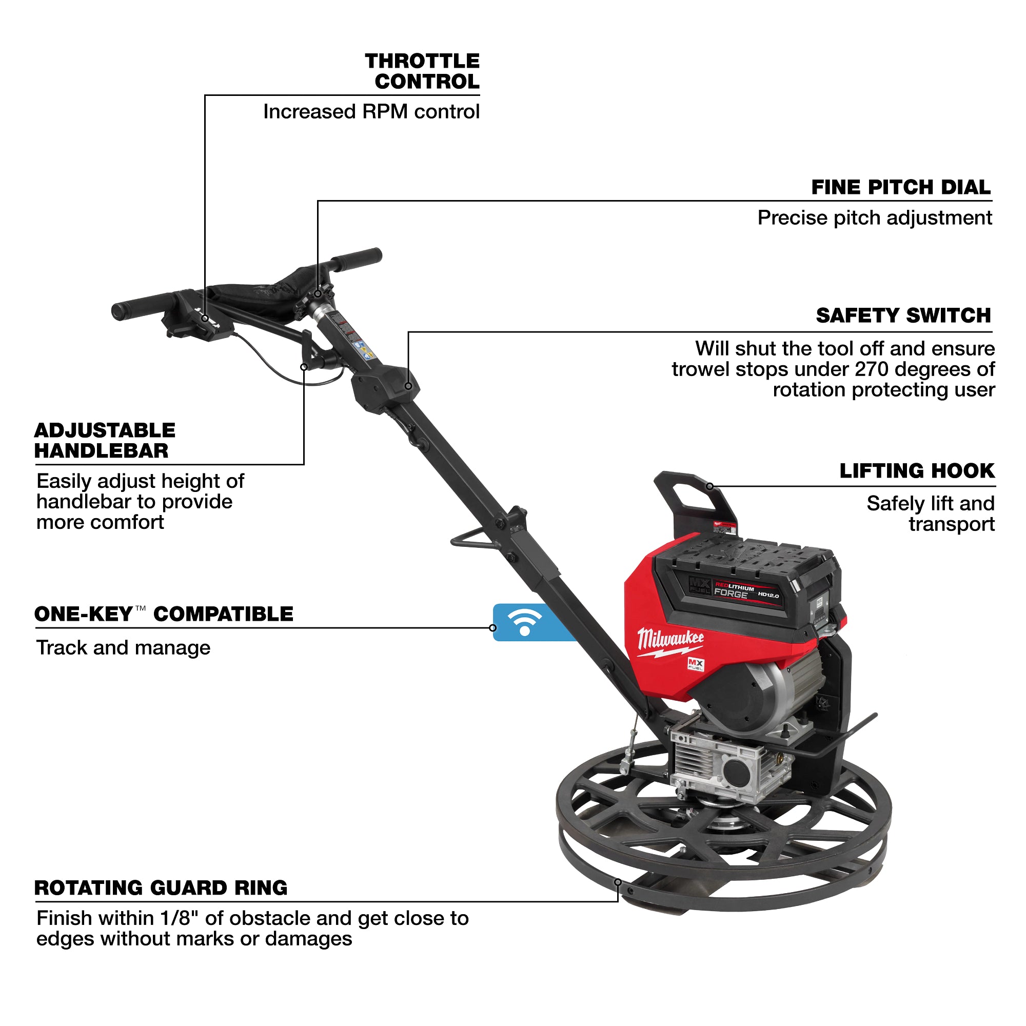 MX FUEL 24" WALK-BEHIND TROWEL (HD12.0)