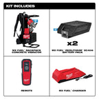 ENSEMBLE VIBREUR À BÉTON SAC À DOS MX FUEL (XC406)