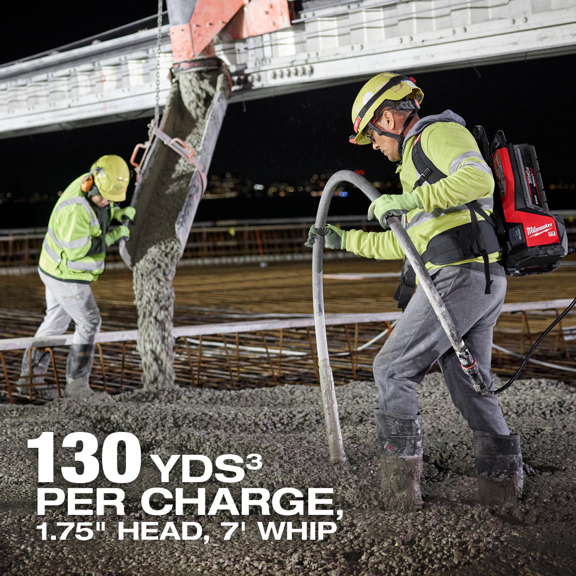 ENSEMBLE DE VIBREUR À BÉTON HF  VIBRATEUR/TÊTE MX FUEL XC8.0