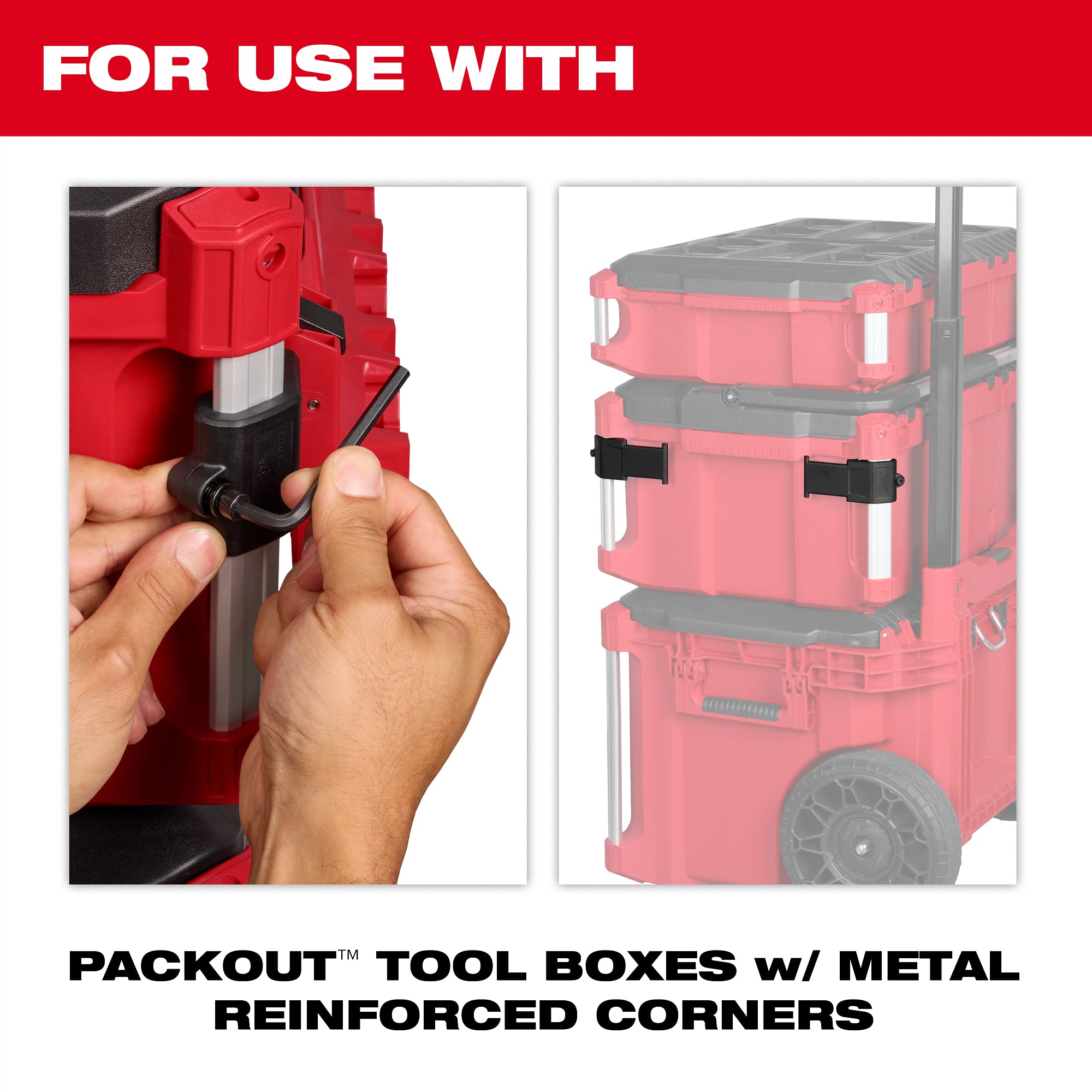 ACCESSOIRE AVEC SUPPORT DE BATTERIES M18 POUR PACKOUT