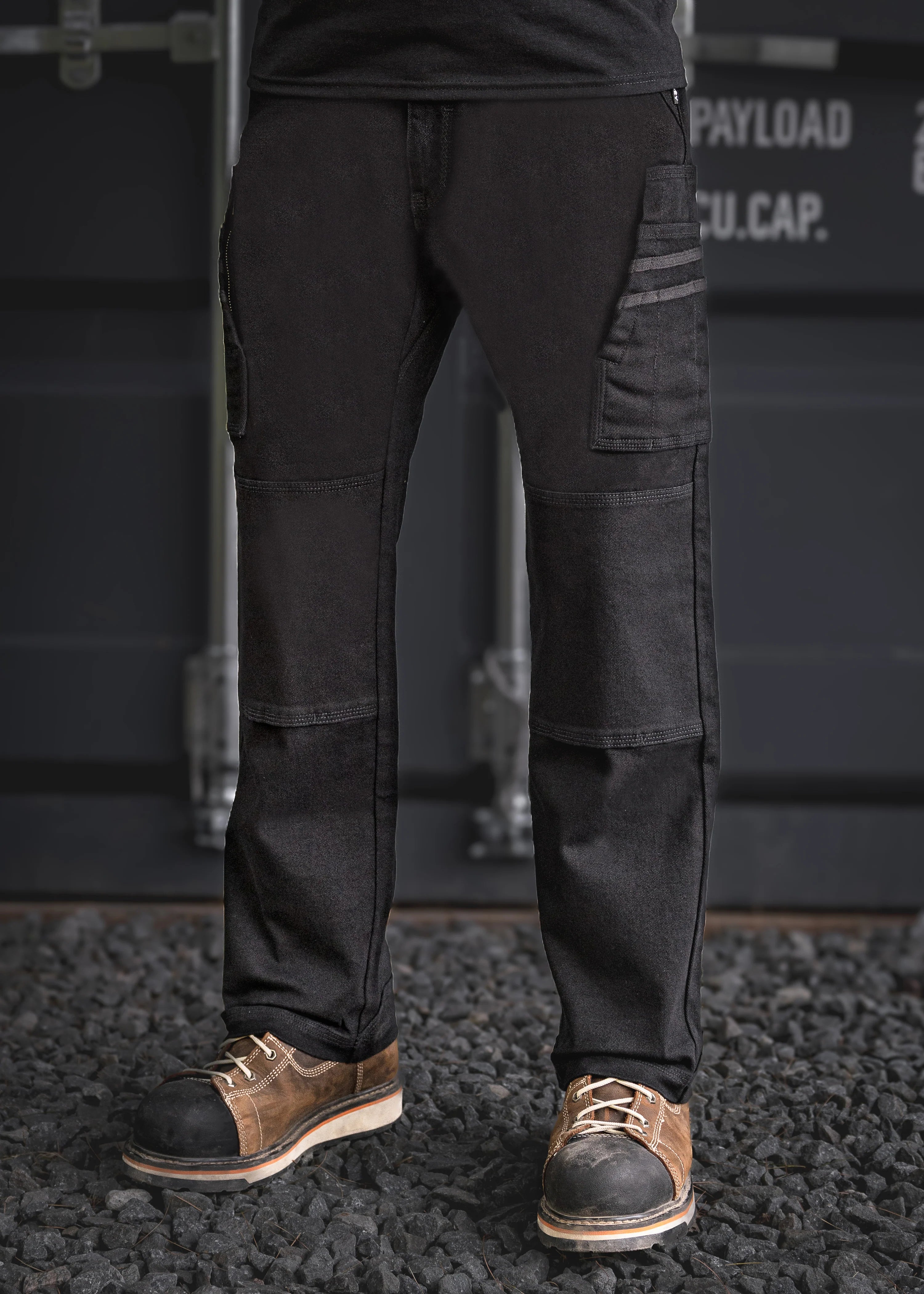 PANTALONS RX-1 RELAXED ''WORK'' NOIR ( 38W-32L )