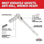 ENSEMBLE DE 106 CLÉS & DOUILLES 1/4'' ET 3/8'' PACKOUT