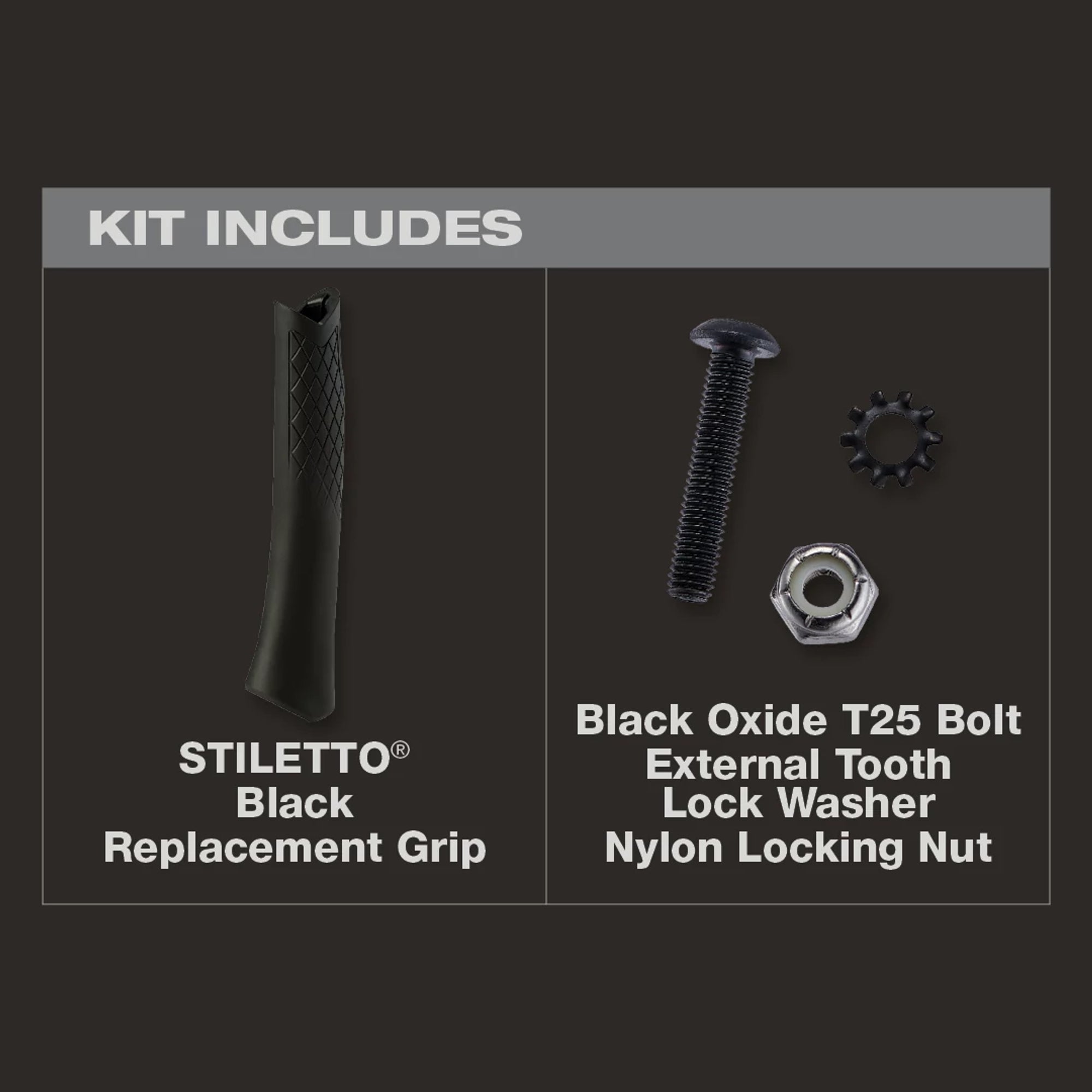 BLACK REPLACEMENT HANDLE FOR STILETTO HAMMER