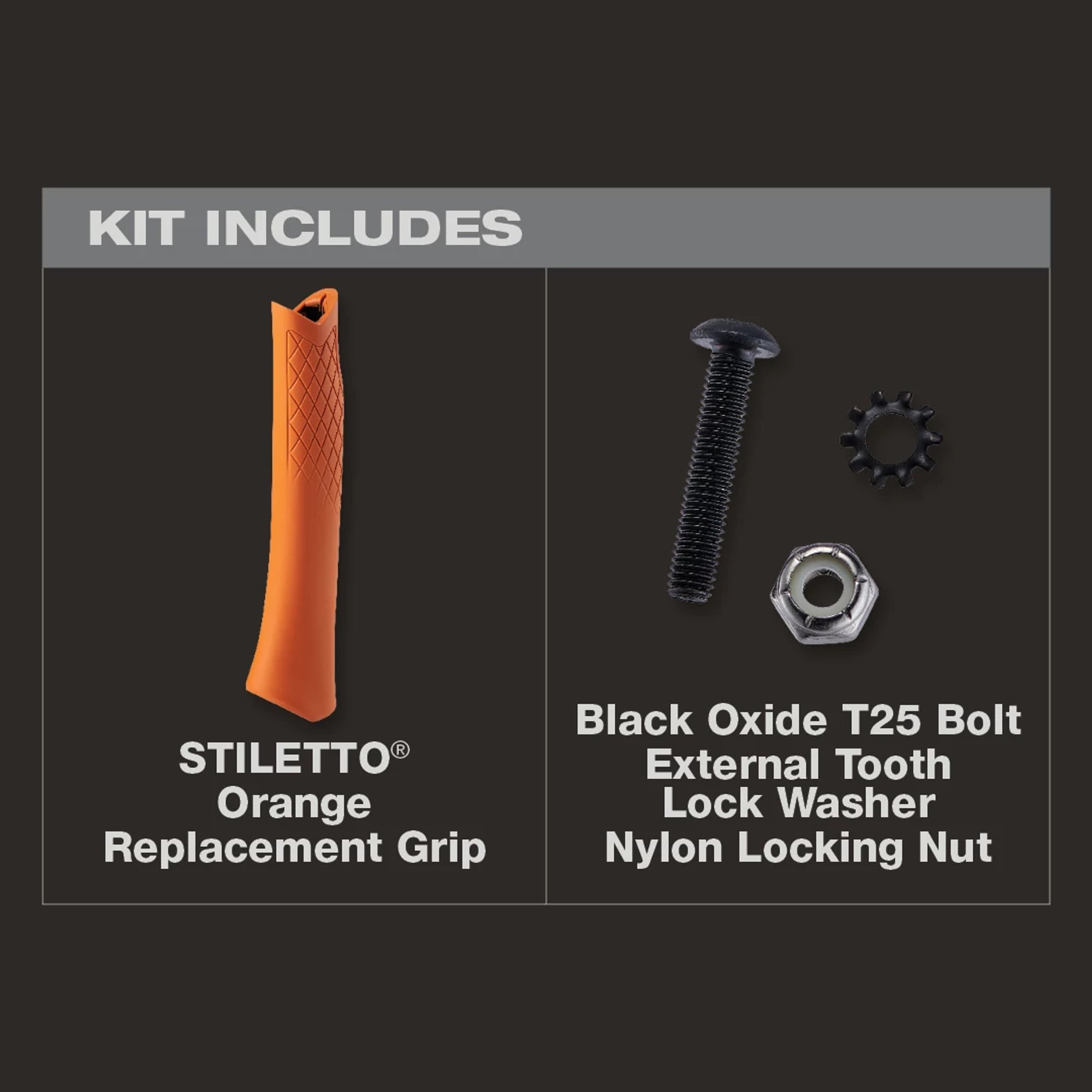 ORANGE REPLACEMENT HANDLE FOR STILETTO HAMMER