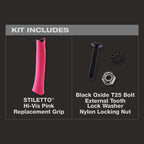 MANCHE DE REMPLACEMENT ROSE POUR MARTEAU STILETTO