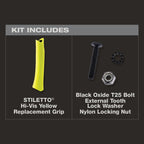 MANCHE DE REMPLACEMENT JAUNE POUR MARTEAU STILETTO