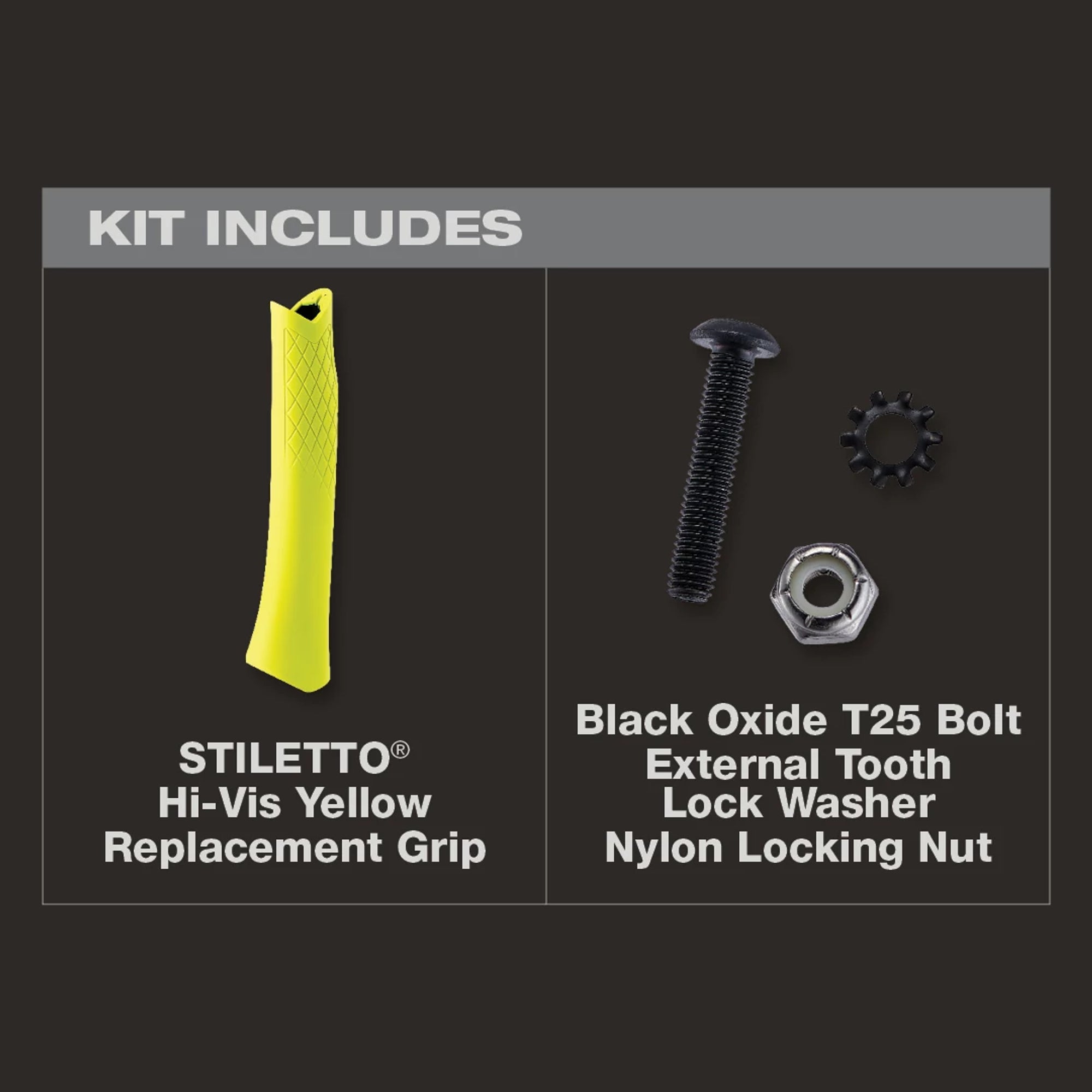 YELLOW REPLACEMENT HANDLE FOR STILETTO HAMMER