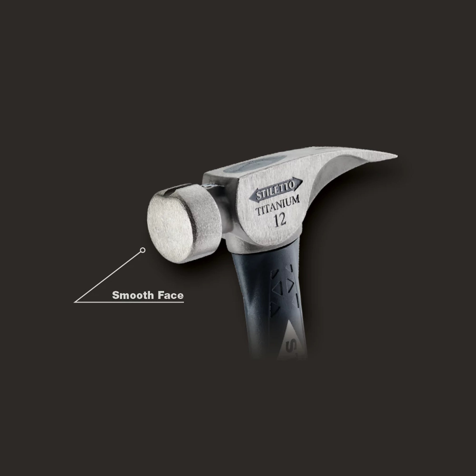 12OZ TITANIUM SMOOTH FACE HAMMER & 16'' FIBER HANDLE