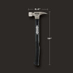 MARTEAU 16OZ EN TITANE FACE LISSE & MANCHE EN FIBRE 18''
