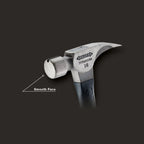 MARTEAU 16OZ EN TITANE FACE LISSE & MANCHE EN FIBRE 18''
