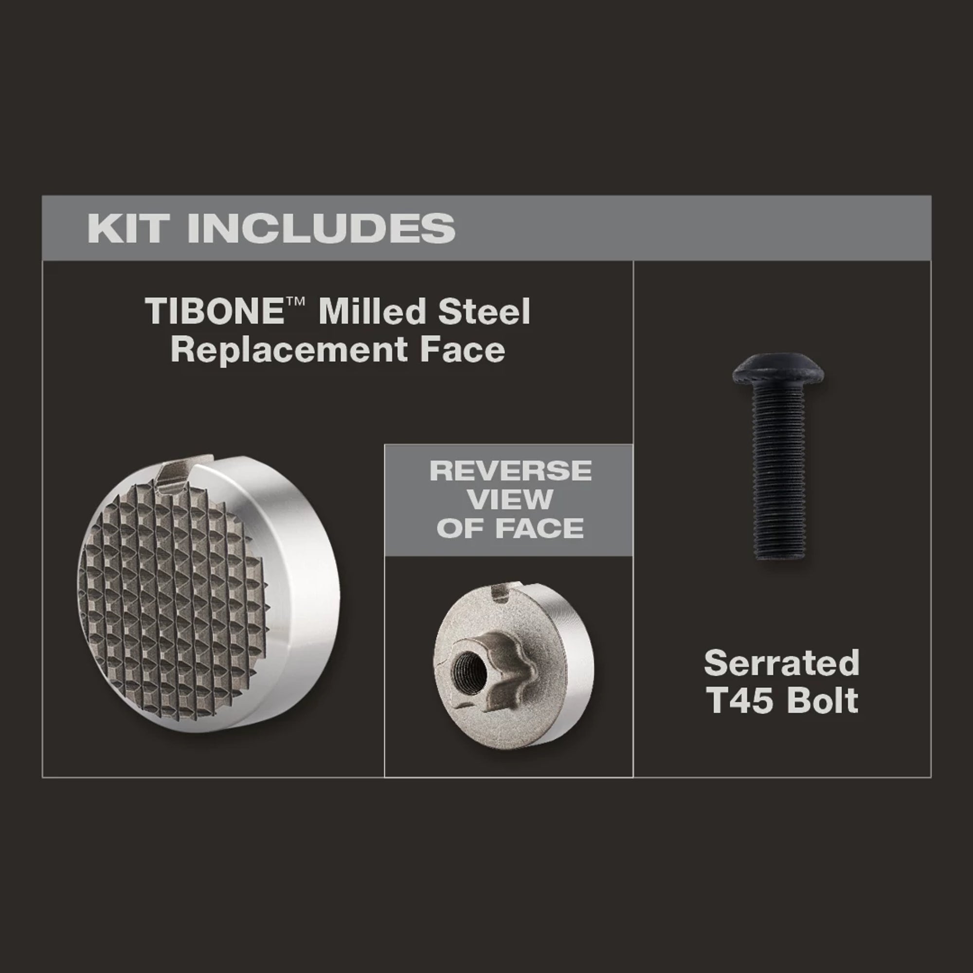 MILLED REPLACEMENT HEAD FOR 15OZ / 14OZ TIBONE