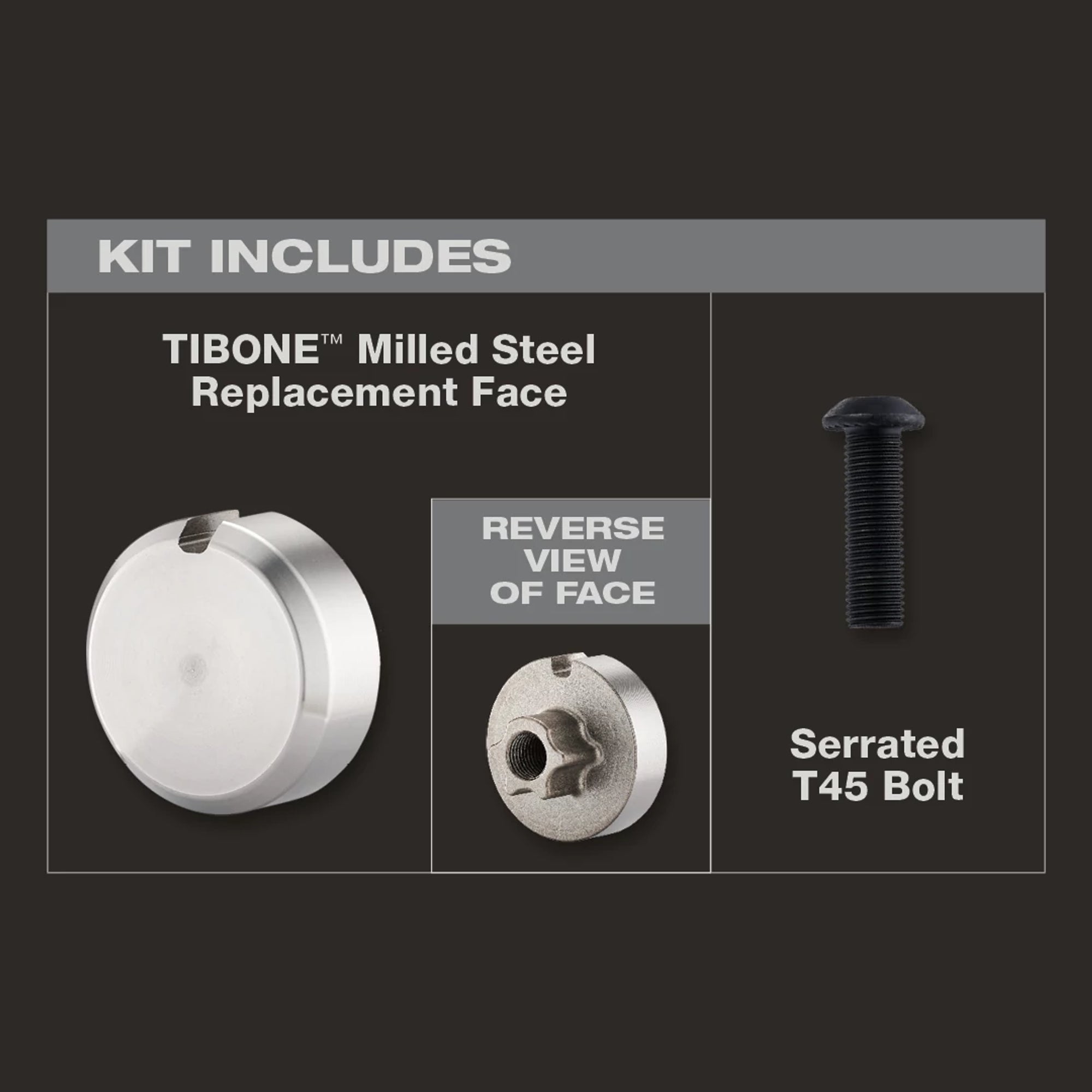 SMOOTH REPLACEMENT FACE FOR 15OZ / 14OZ TIBONE