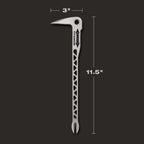 BARRE À CLOUS 8.5OZ EN TITANE 11.5''