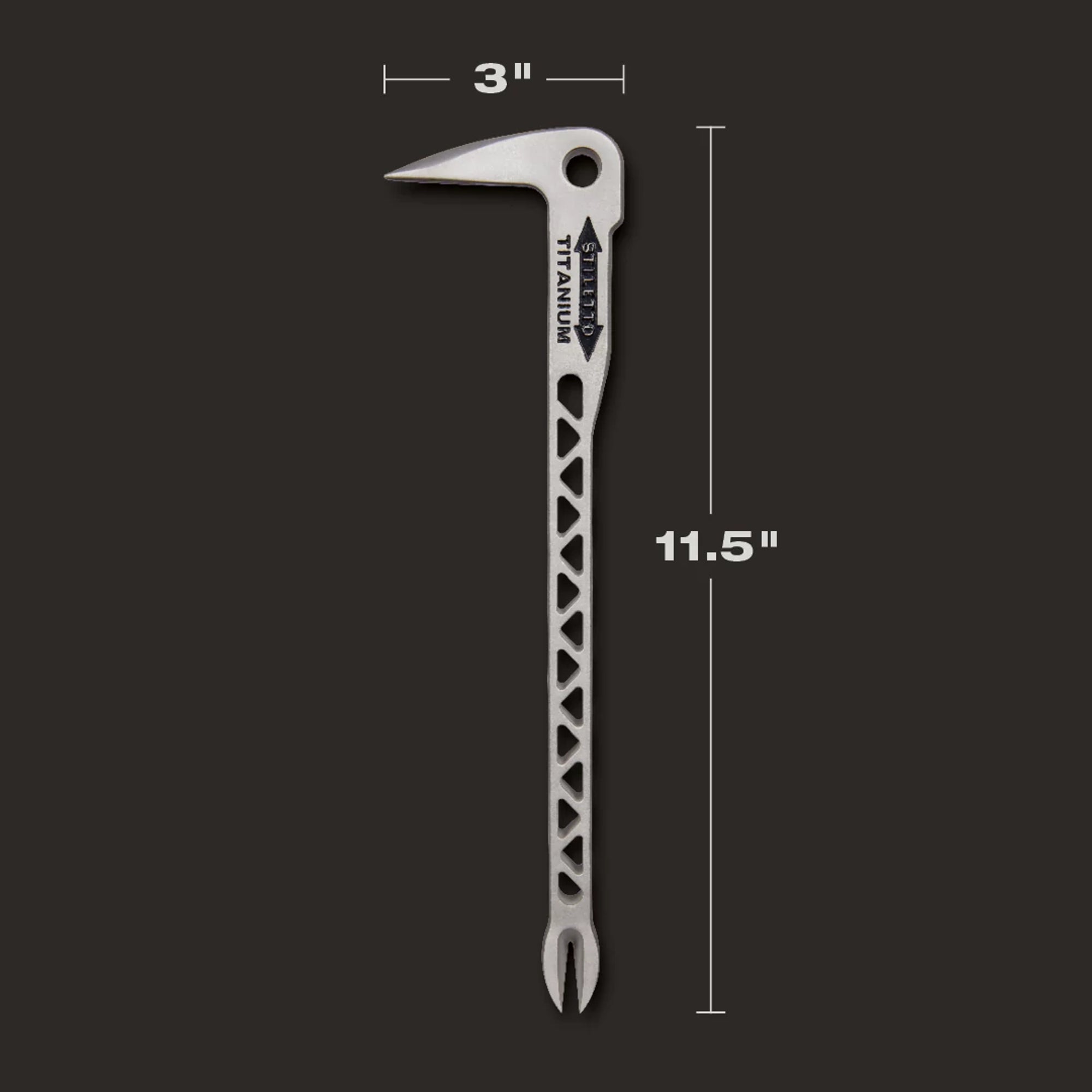 BARRE À CLOUS 8.5OZ EN TITANE 11.5''