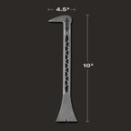 BARRE À CLOUS & MOULURES 6.2OZ EN TITANE 9.5''