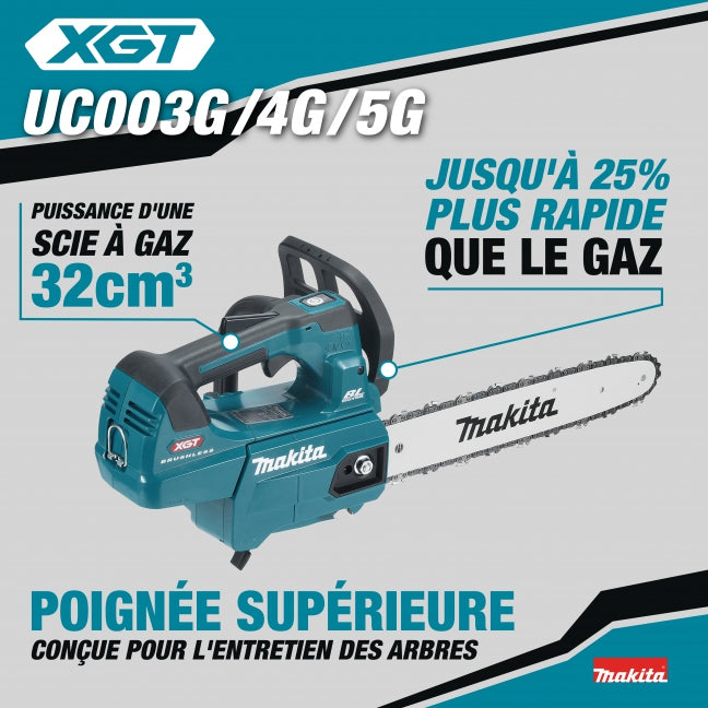 SCIE À CHAÎNE 16'' POIGNÉE SUPÉRIEURE 40V XGT BRUSHLESS