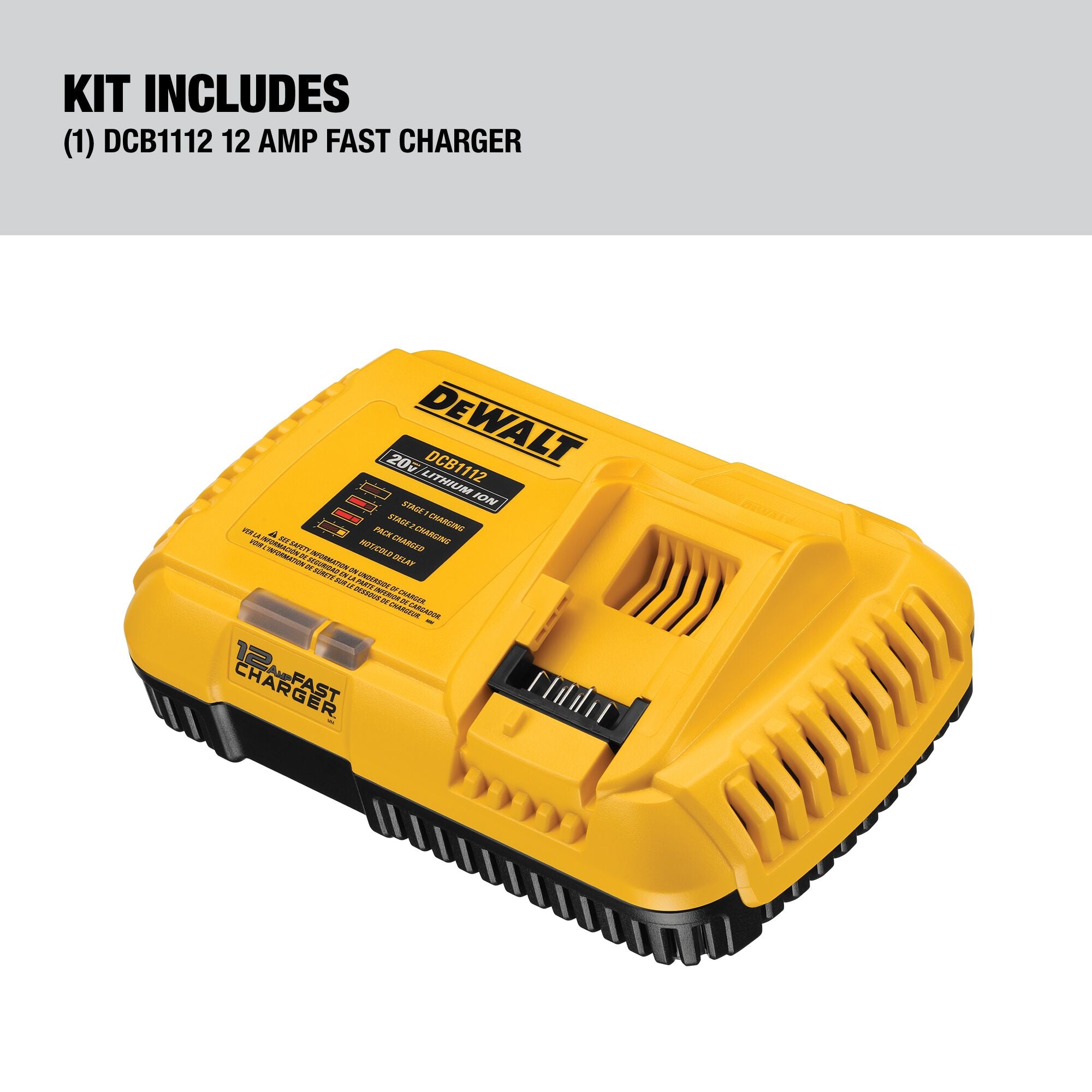 CHARGEUR RAPIDE SIMPLE 12 AMPÈRES 20V