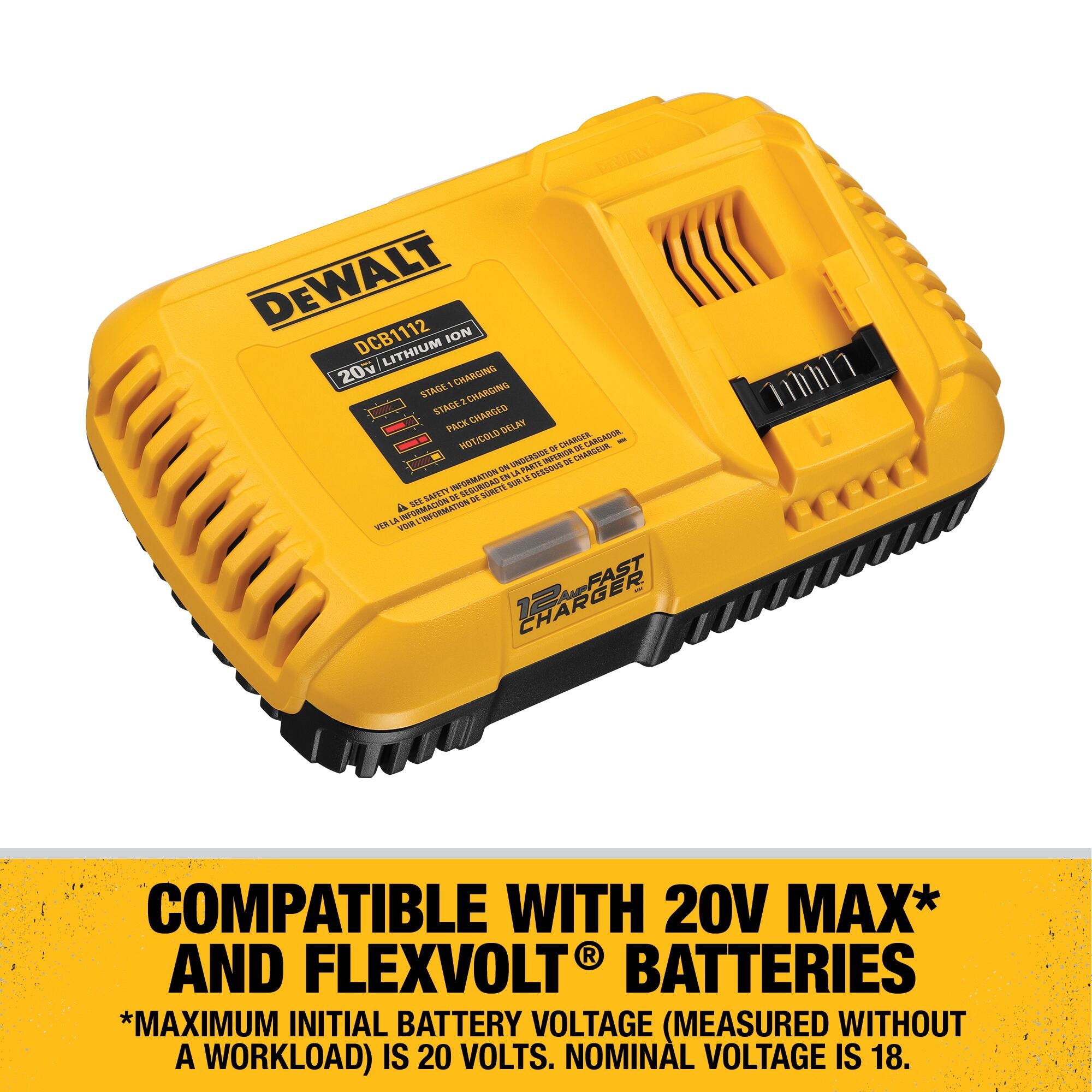 CHARGEUR RAPIDE SIMPLE 12 AMPÈRES 20V