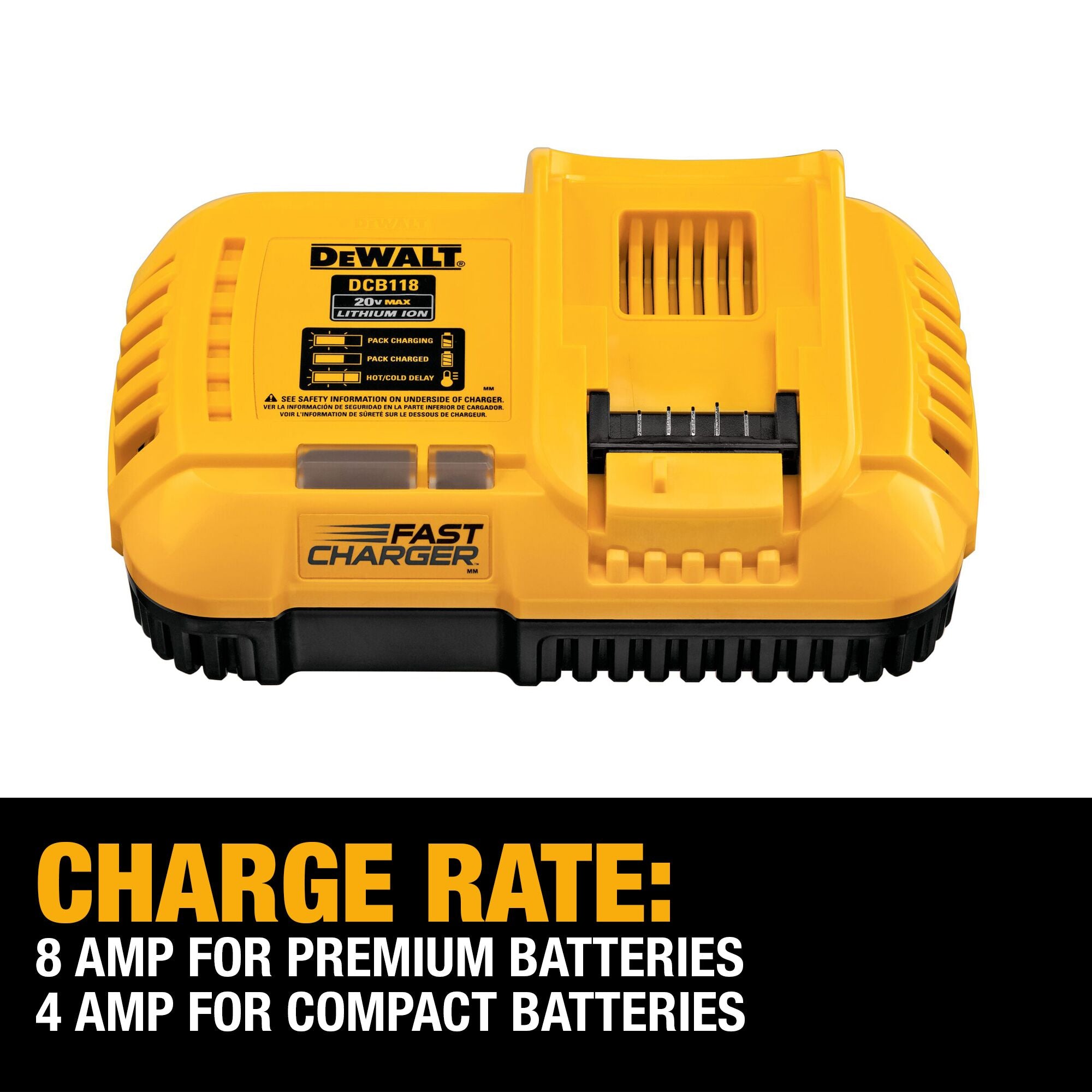 CHARGEUR RAPIDE SIMPLE 8 AMPÈRES 20V