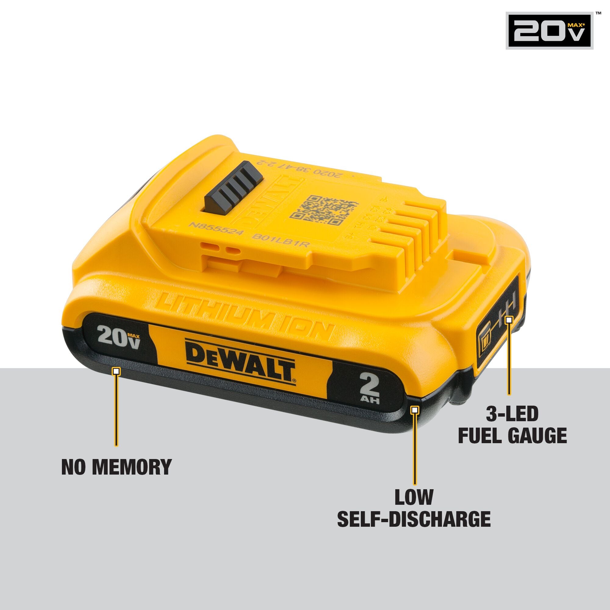 20V MAX LITHIUM-ION 2.0AH COMPACT BATTERY (2 PK)