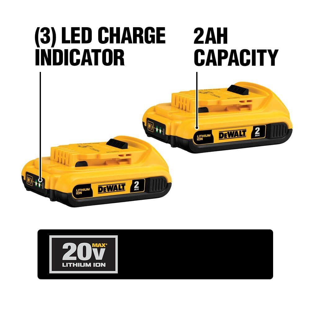 20V MAX LITHIUM-ION 2.0AH COMPACT BATTERY (2 PK)