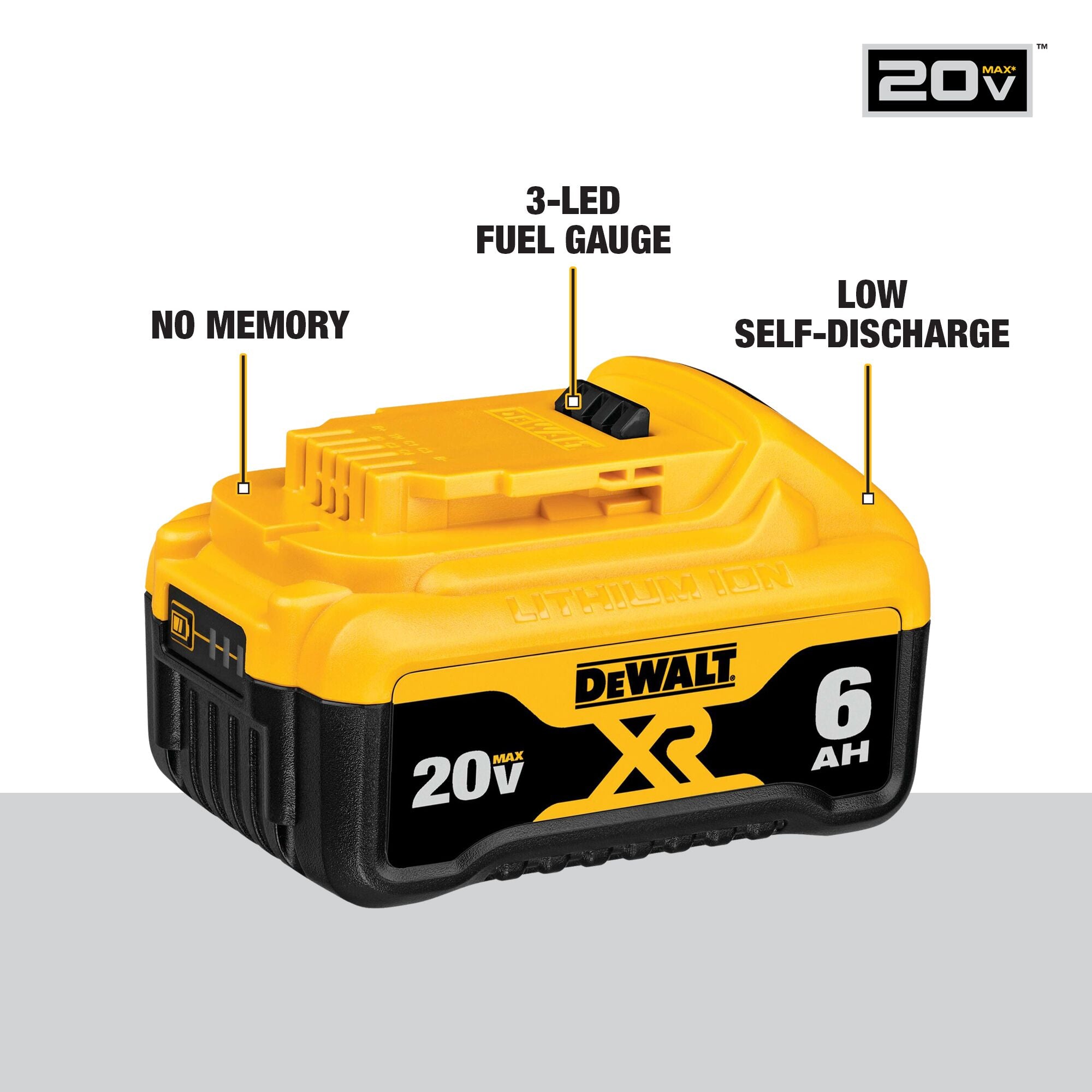 20V MAX XR 6.0AH LITHIUM-ION BATTERY (2PK)