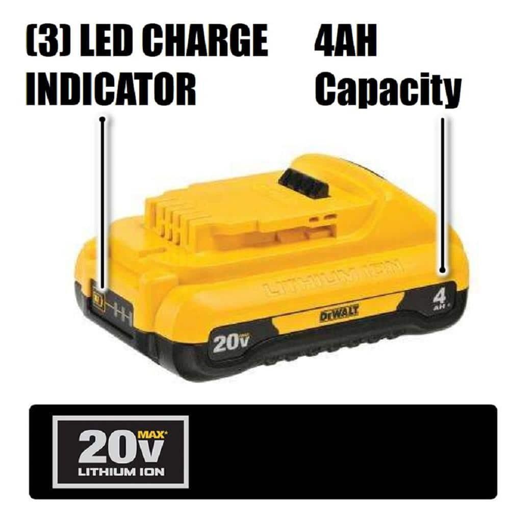 BATTERIE 4.0AH COMPACTE LITHIUM-ION 20V MAX ( PQT 2 )