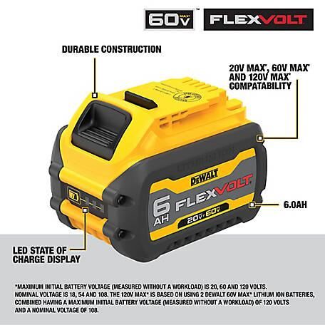 BATTERIE 6.0AH LITHIUM-ION 20V / 60V FLEXVOLT (PQT 2)