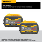 9.0AH 20V / 60V FLEXVOLT LITHIUM-ION BATTERY (2-PK)