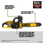 60V MAX FLEXVOLT BRUSHLESS 16'' CHAINSAW