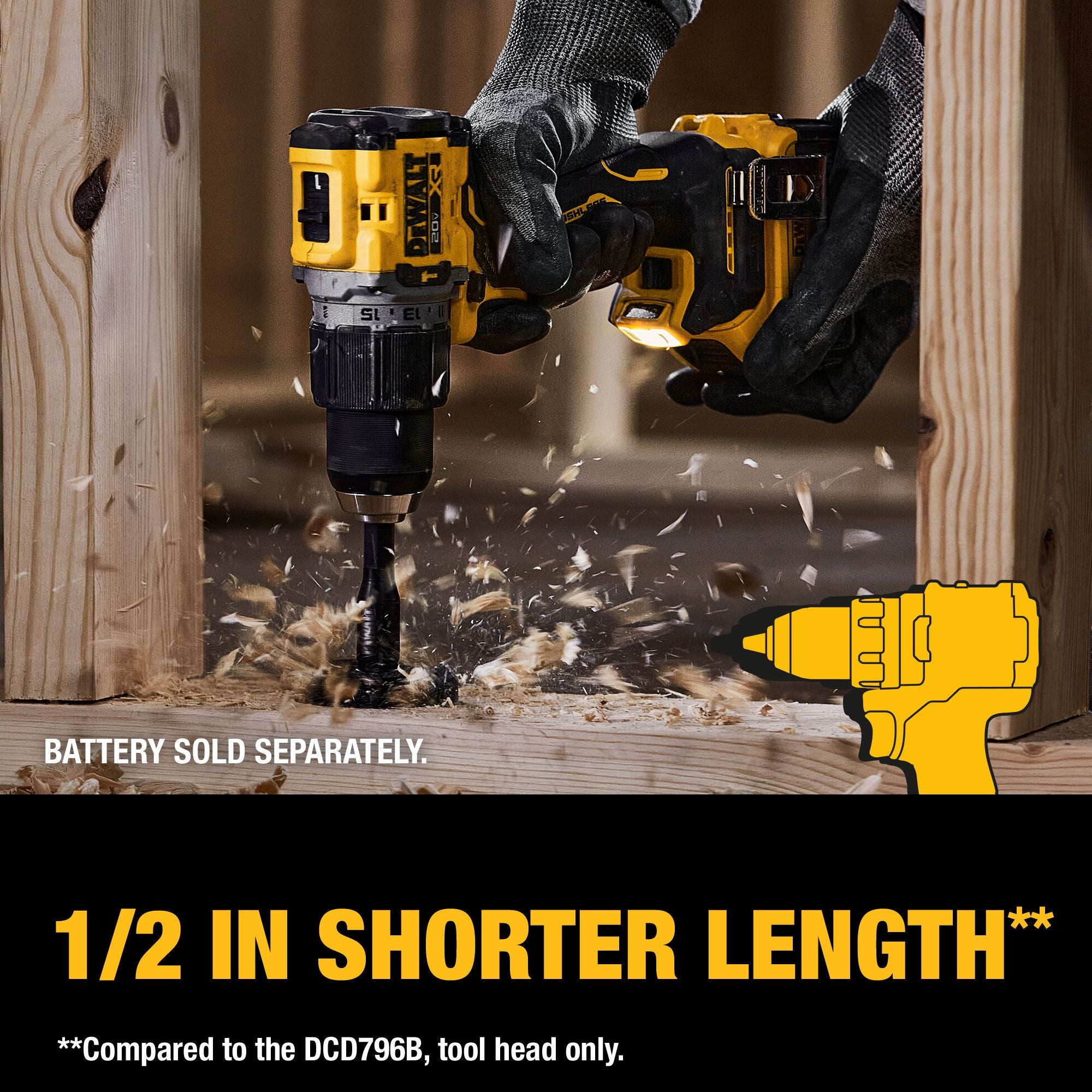 20V MAX XR BRUSHLESS 1/2" HAMMER DRILL