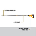 VIBRATEUR À BÉTON 4' 20V MAX