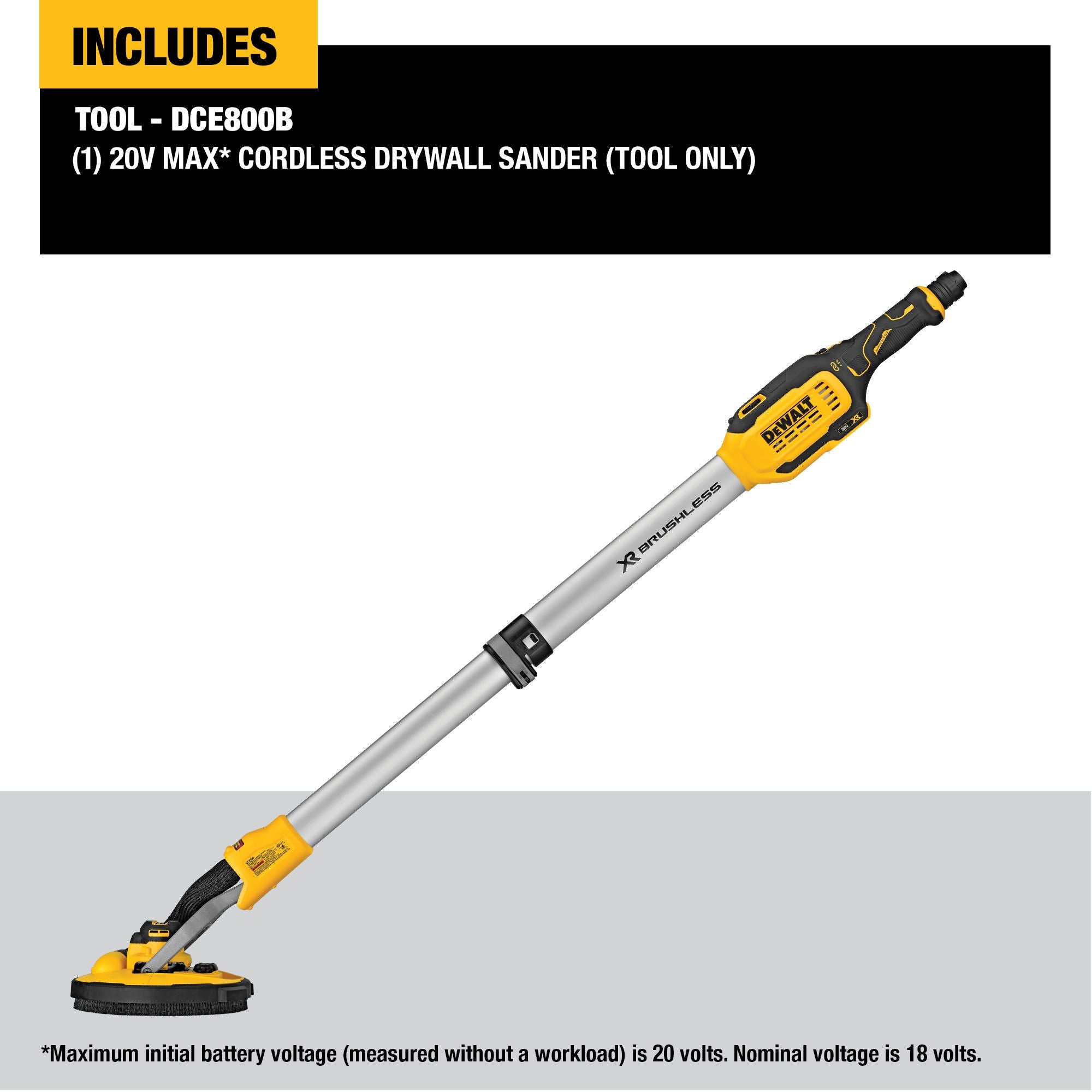 PONCEUSE POUR CLOISONS SÈCHES BRUSHLESS 20V MAX
